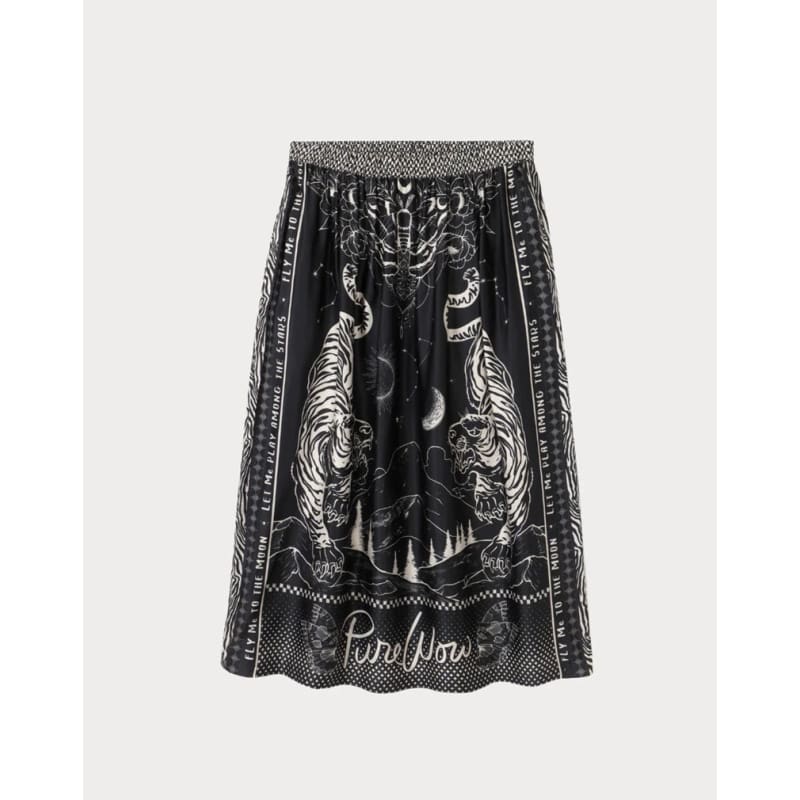 Vanessa Printed Midi Skirt | Magic - Bottoms