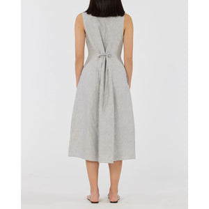 Vento Linen Dress | Cloud - Dress