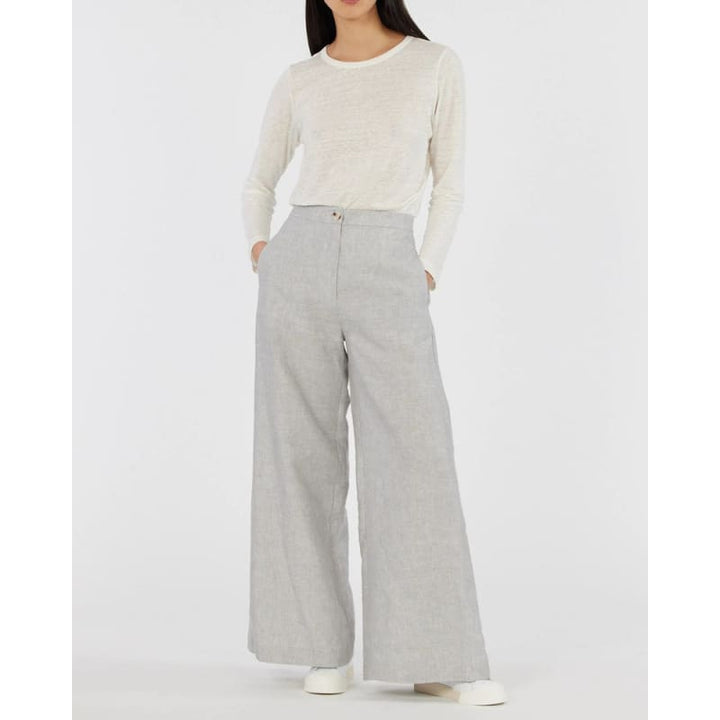 Vento Linen Pant | Cloud - Bottoms