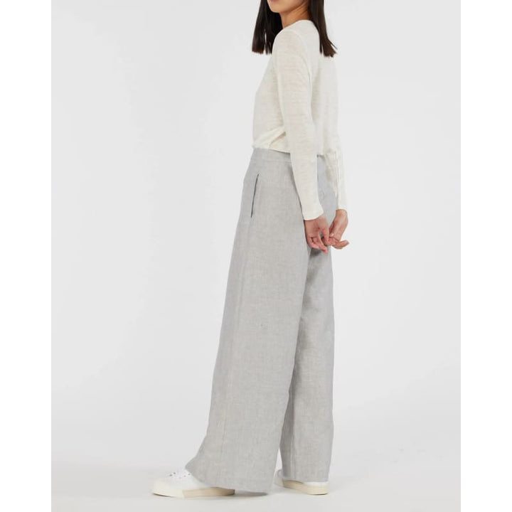 Vento Linen Pant | Cloud - Bottoms
