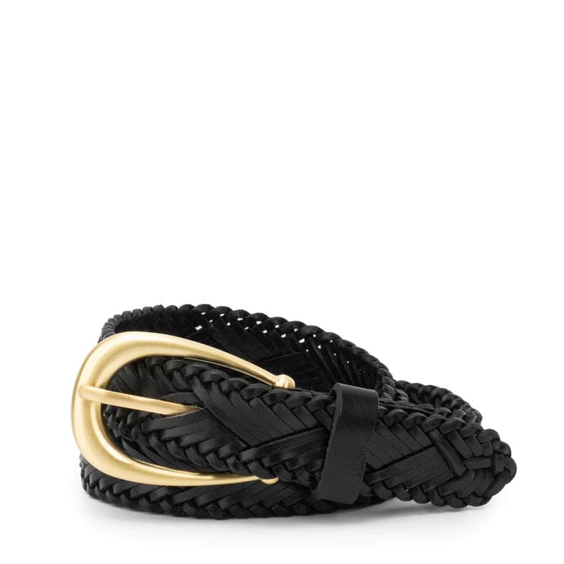 The Brindisi Woven Belt Black - Accessories