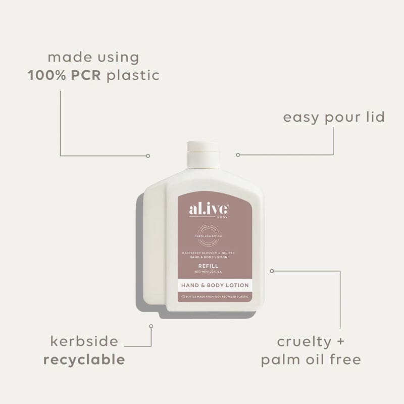 650ml Lotion Refill | Raspberry Blossom & Juniper - General
