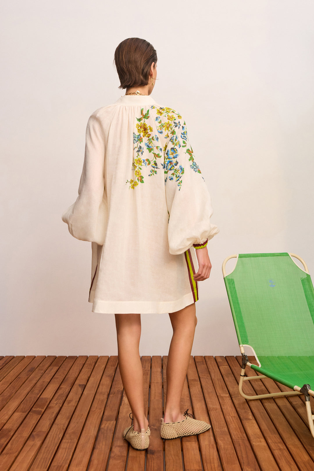 Phyllis Mini Dress | Cream