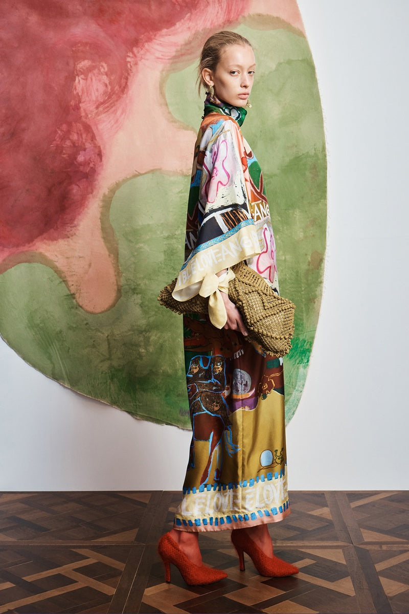 Milak Silk Midi Dress