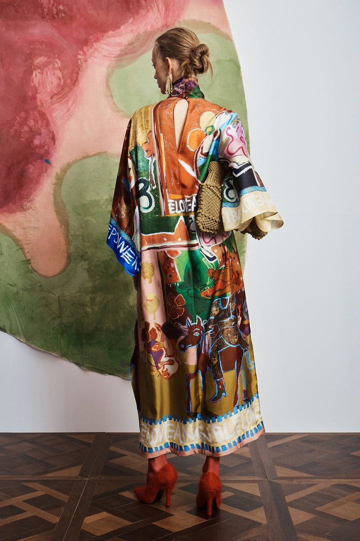 Milak Silk Midi Dress