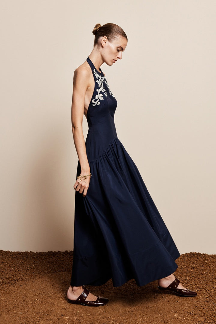 Dillon Applique Halter Gown