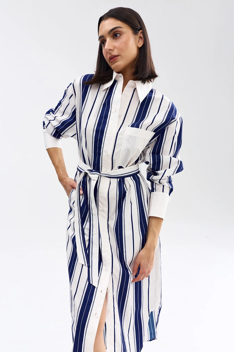 Buddy Shirtdress | Royal Stripe