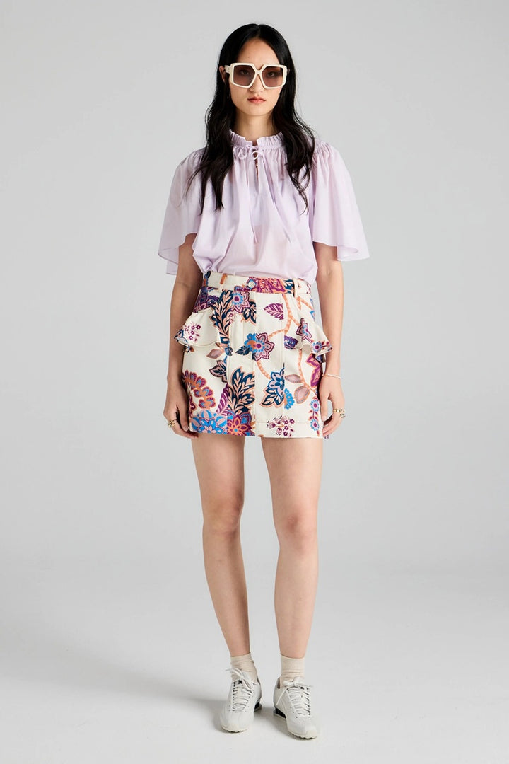 Alegra Skirt | Cream Multi