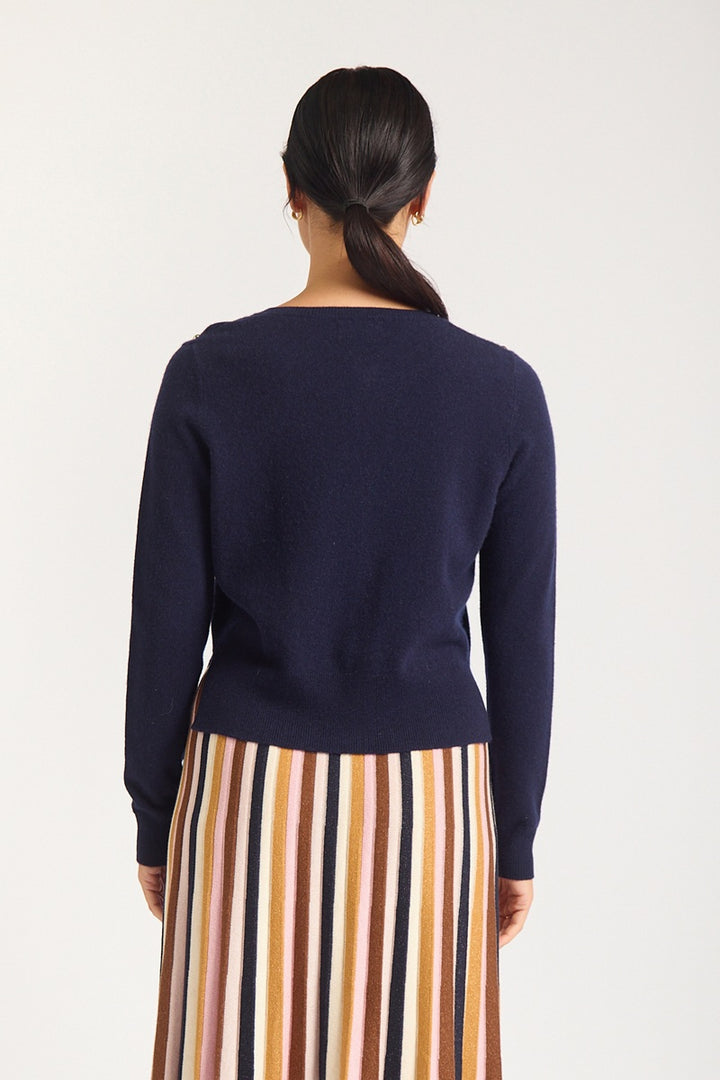 Peridia Cardigan | Peacoat