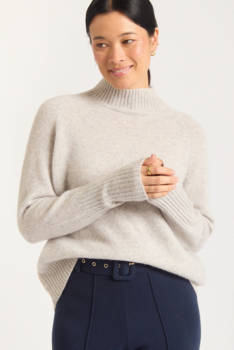 Fifi Polo Sweater | Frost