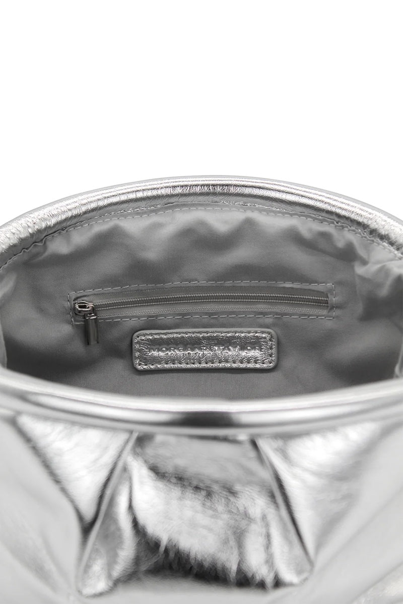 Annette Clutch | Metalic Silver