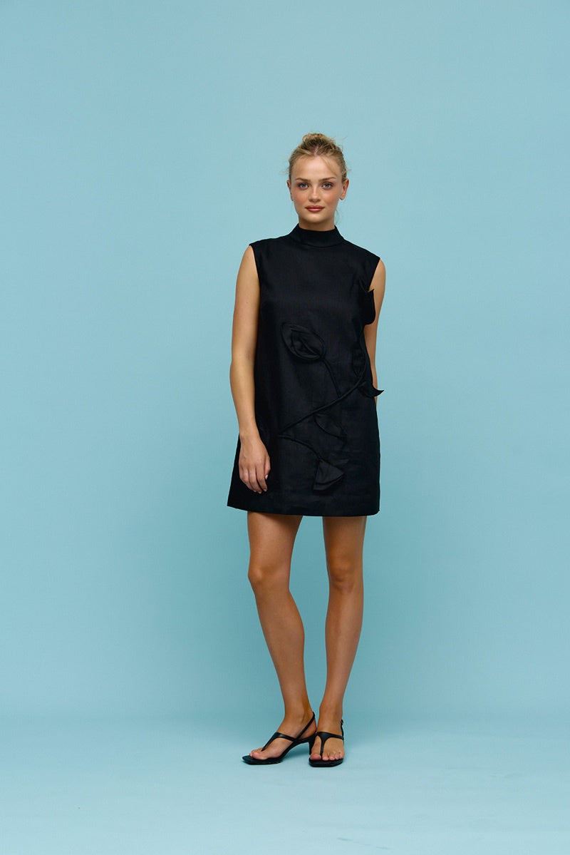 Centre Court Dress | Black