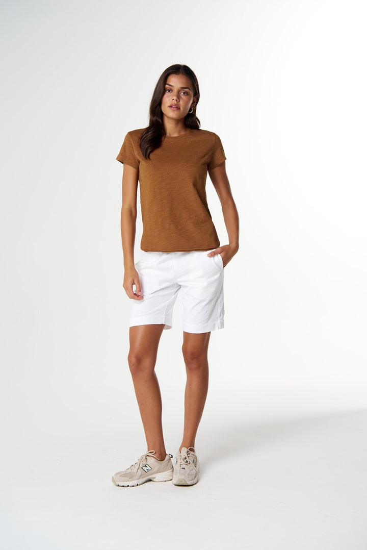 The Shaped Hem Tee Fox | C13023