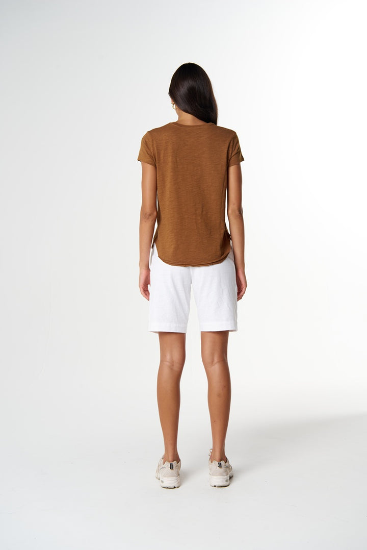 The Shaped Hem Tee Fox | C13023