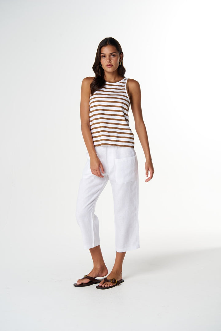 River Stripe Little Tank | White & Fox C1383-26