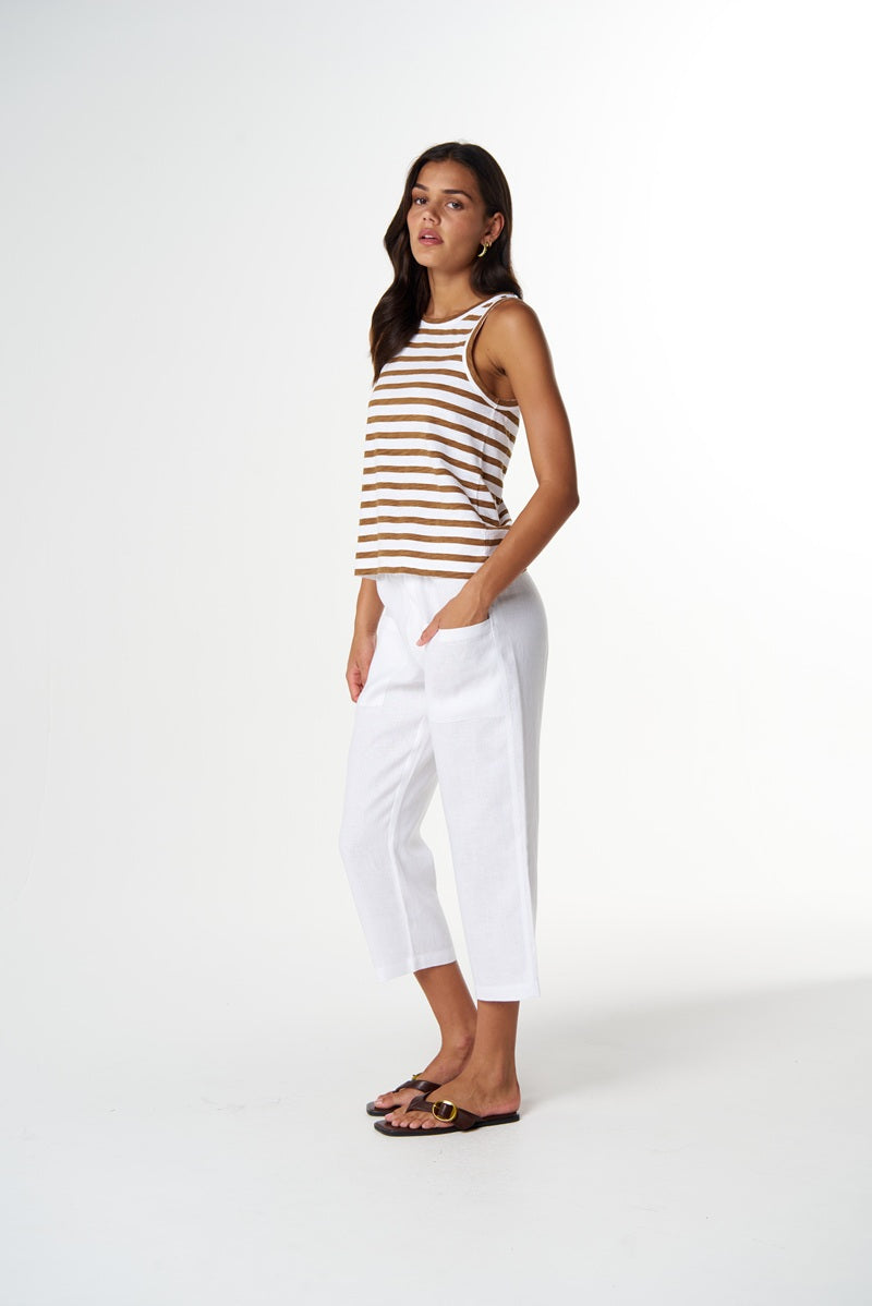 River Stripe Little Tank | White & Fox C1383-26