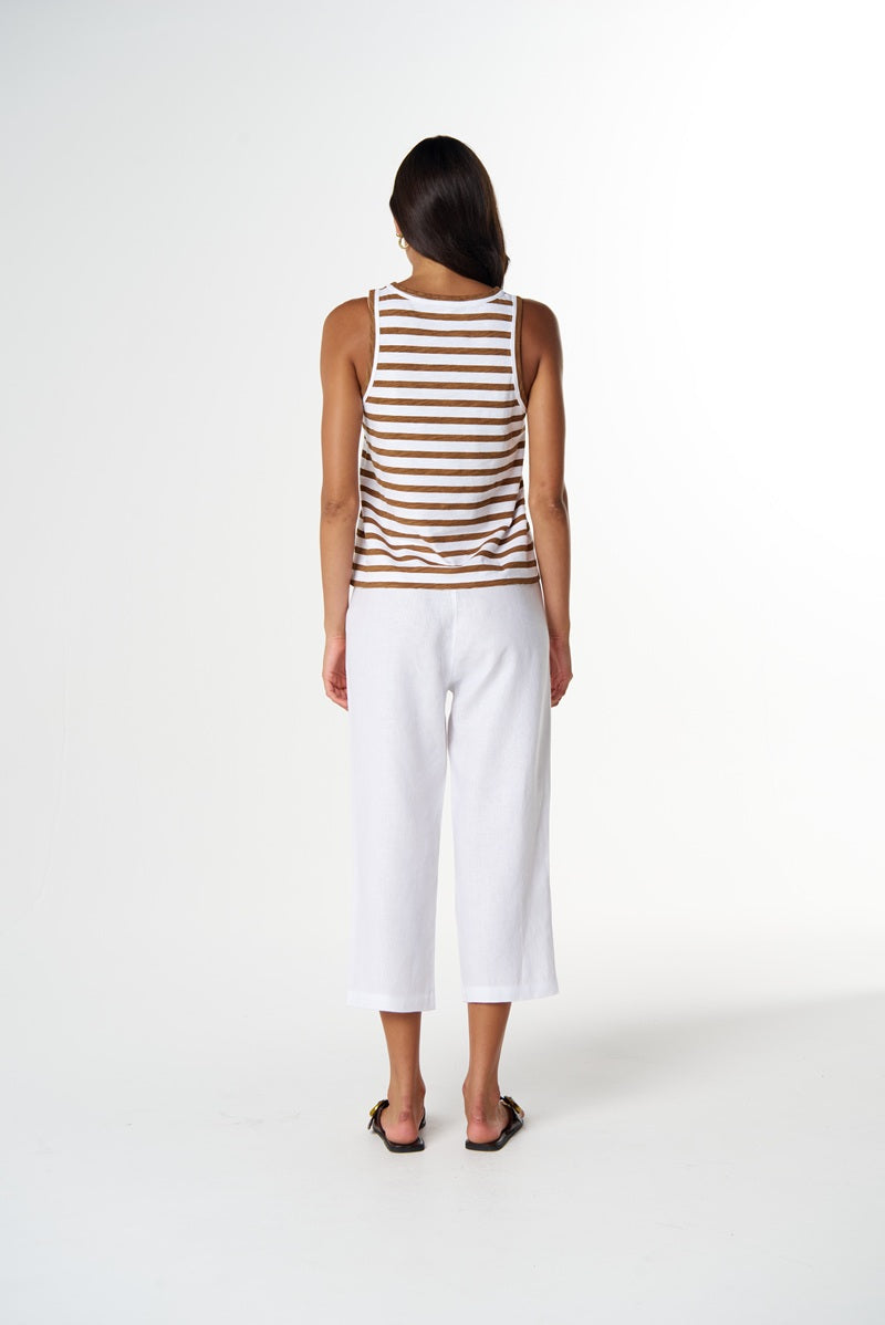 River Stripe Little Tank | White & Fox C1383-26