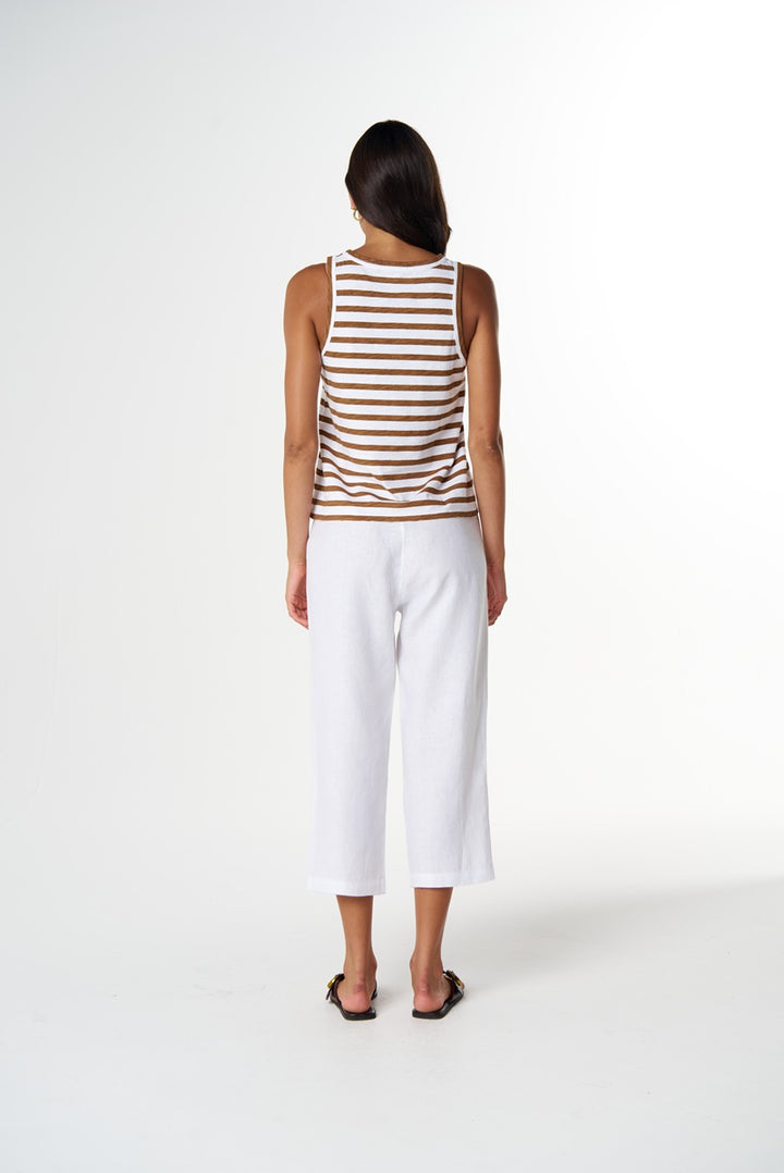 River Stripe Little Tank | White & Fox C1383-26