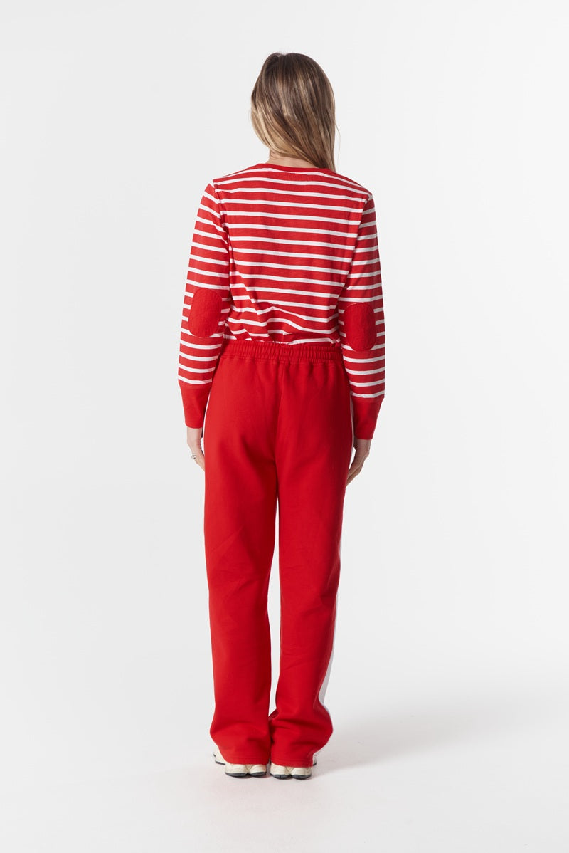 Track Stripe Trackie Pant | Salsa & White C1568