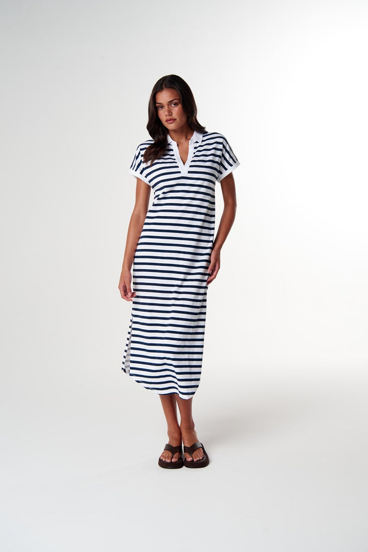 The Dreamer Polo Dress | White & Parisian C1656