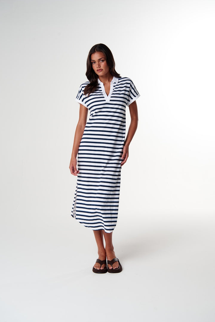 The Dreamer Polo Dress | White & Parisian C1656