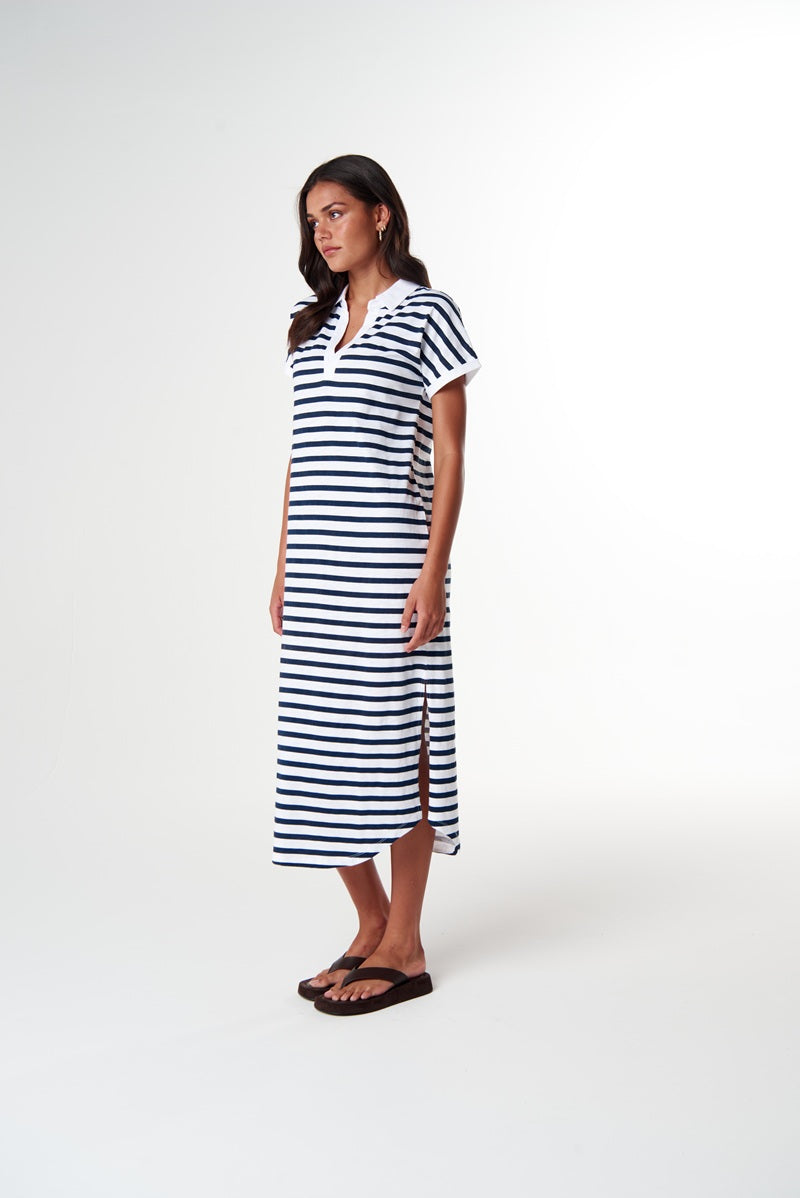 The Dreamer Polo Dress | White & Parisian C1656