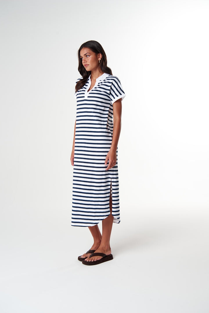 The Dreamer Polo Dress | White & Parisian C1656