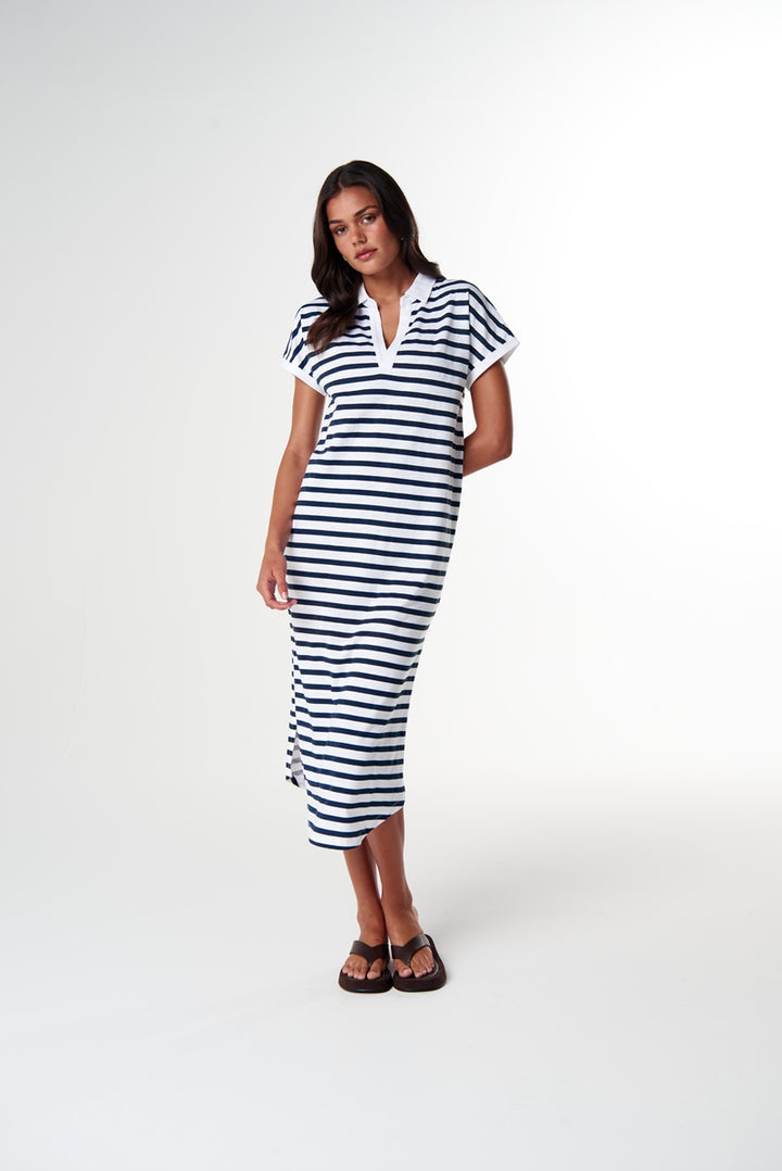 The Dreamer Polo Dress | White & Parisian C1656