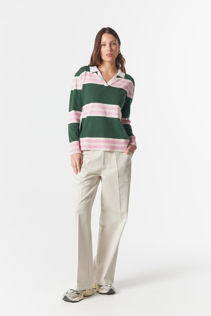 Sun Chaser Polo Knit | Rain Forest C1846