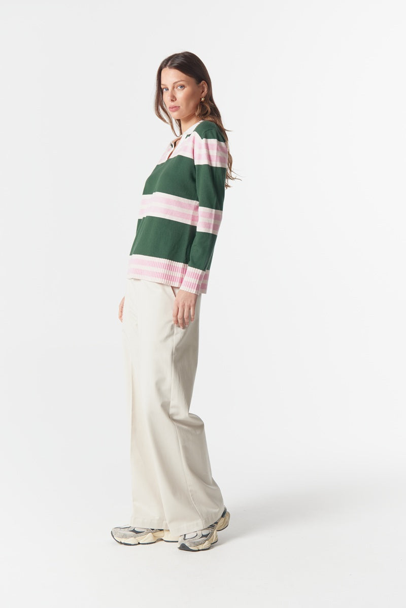 Sun Chaser Polo Knit | Rain Forest C1846