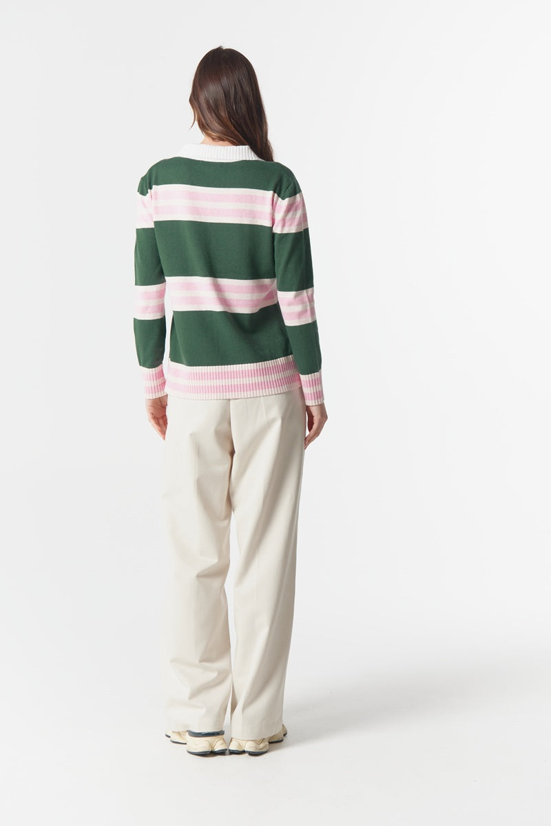 Sun Chaser Polo Knit | Rain Forest C1846