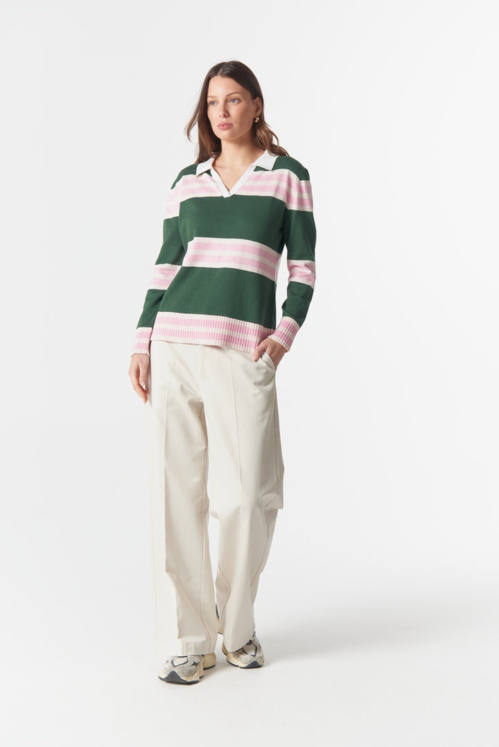 Sun Chaser Polo Knit | Rain Forest C1846