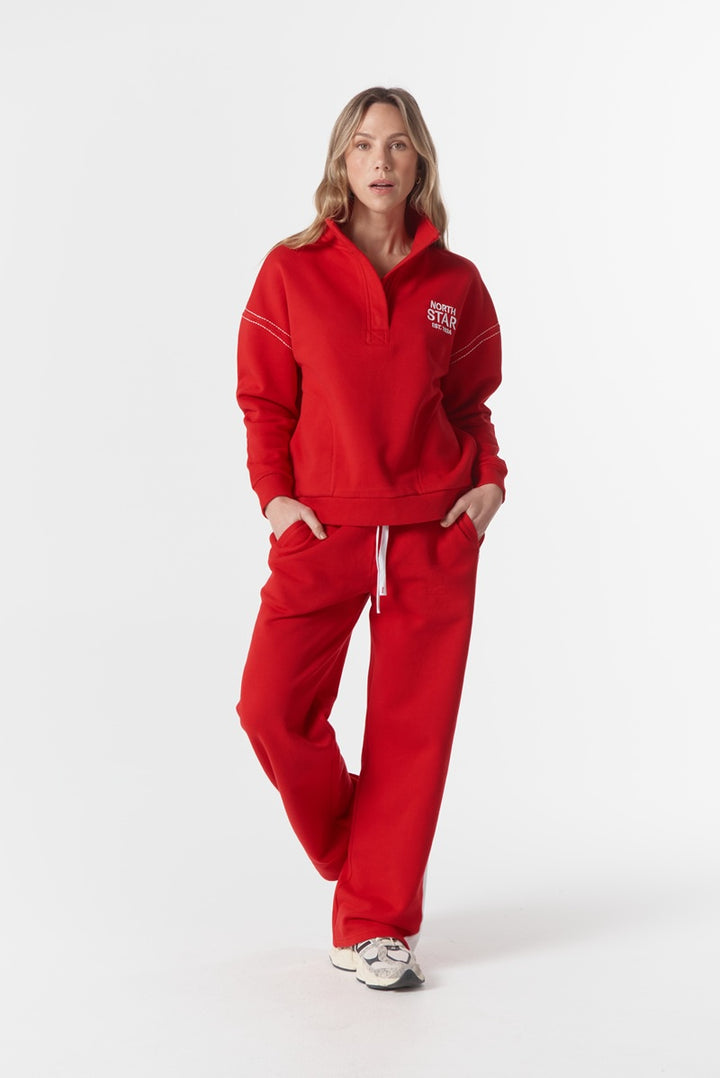Off Track 1/2 Zip Sweater | Salsa & White C1851