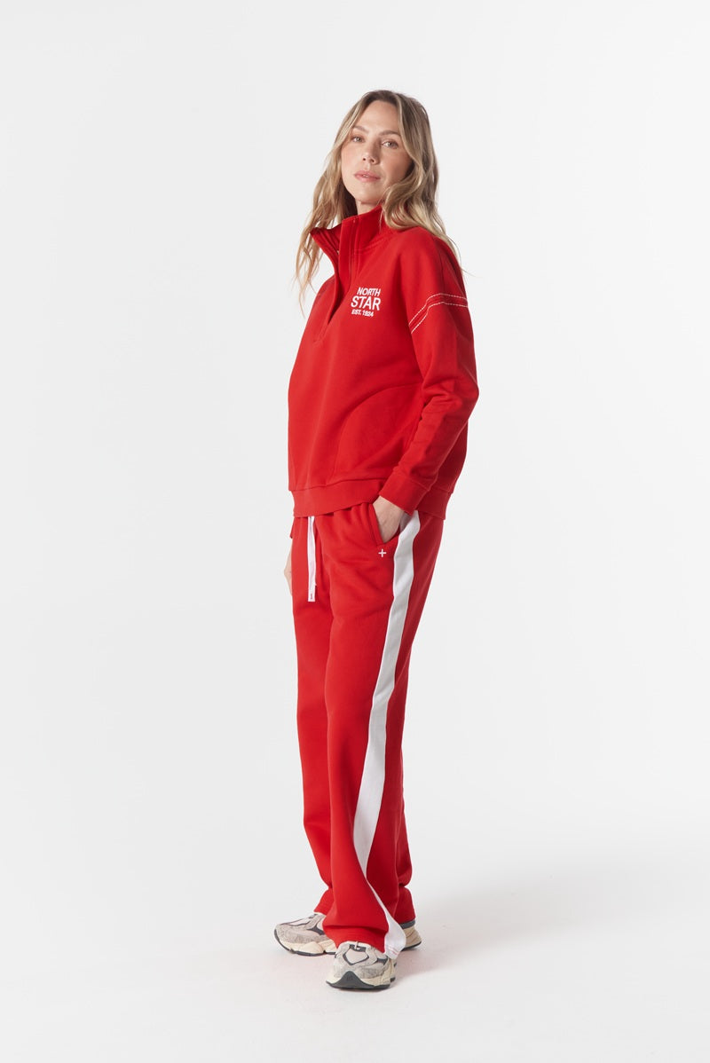Off Track 1/2 Zip Sweater | Salsa & White C1851