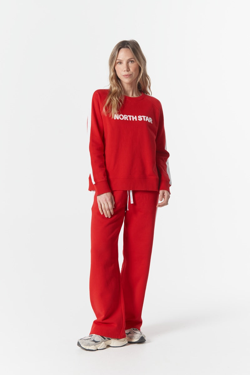 Track Stripe Trackie Pant | Salsa & White C1568