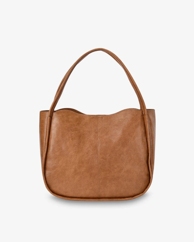 Capri Shoulder Bag | Tan Pebble