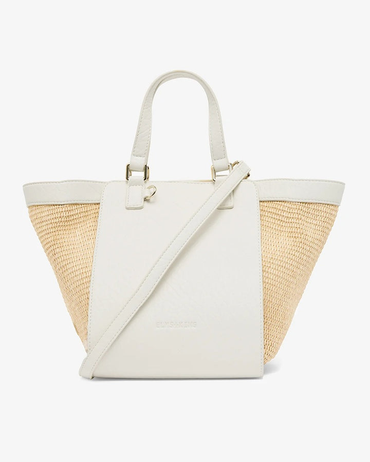 Carnegie Tote | Chalk & Natural Weave