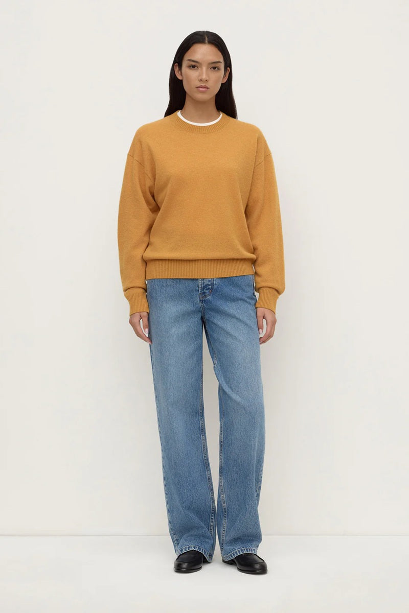 Carter Wool Sweater | Honey