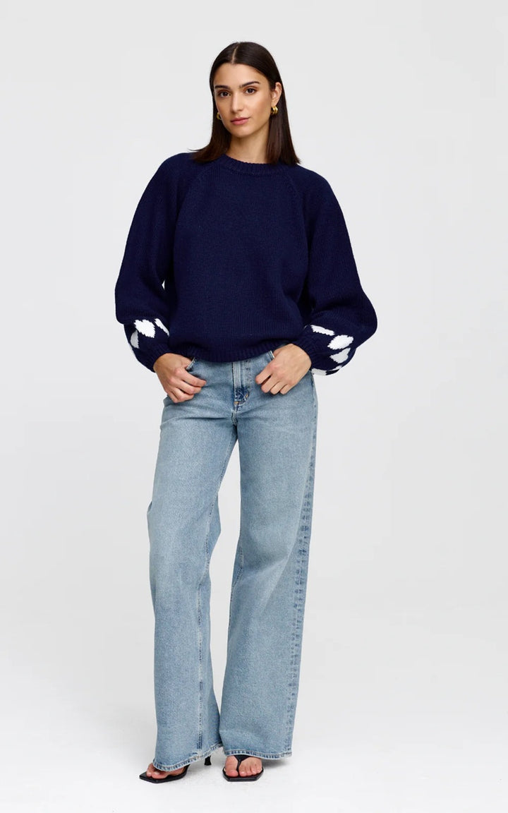 Cherie Hearts Knit | Midnight