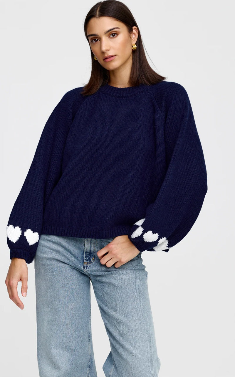 Cherie Hearts Knit | Midnight