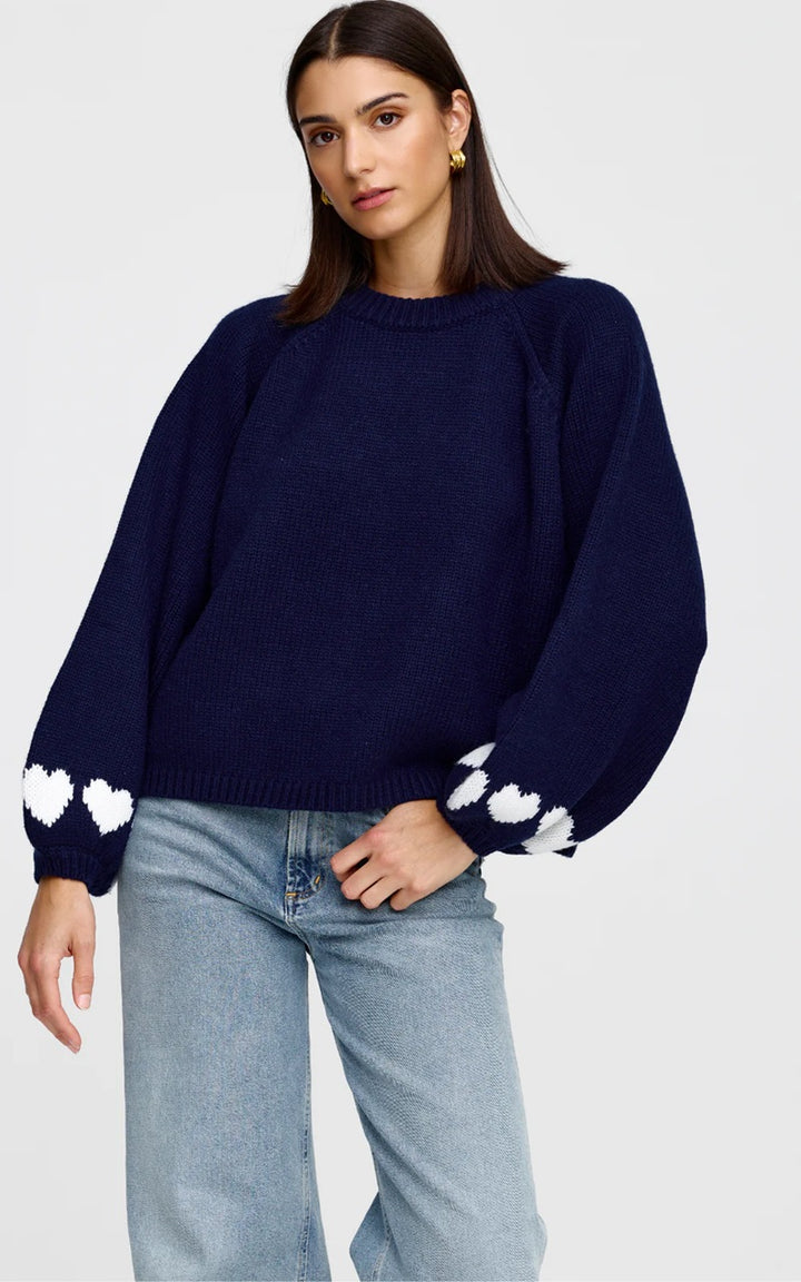 Cherie Hearts Knit | Midnight