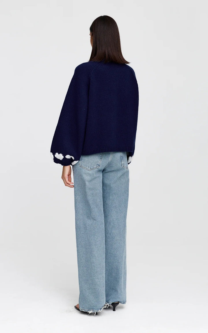 Cherie Hearts Knit | Midnight
