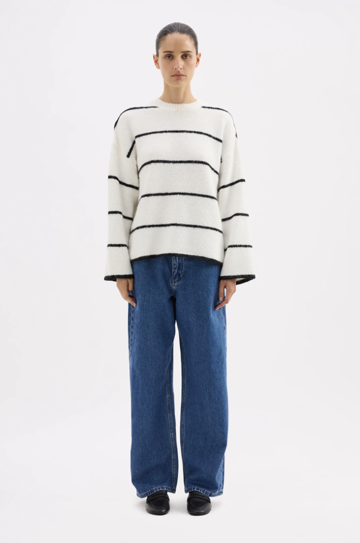 Colter Knit | Black Stripe