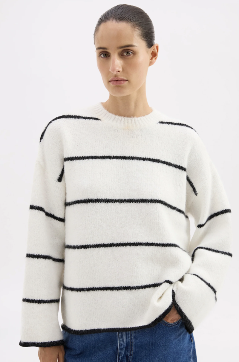 Colter Knit | Black Stripe
