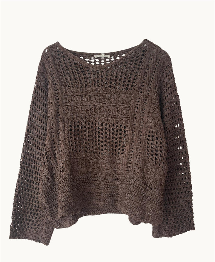 Crochet Sweater | Chocolate