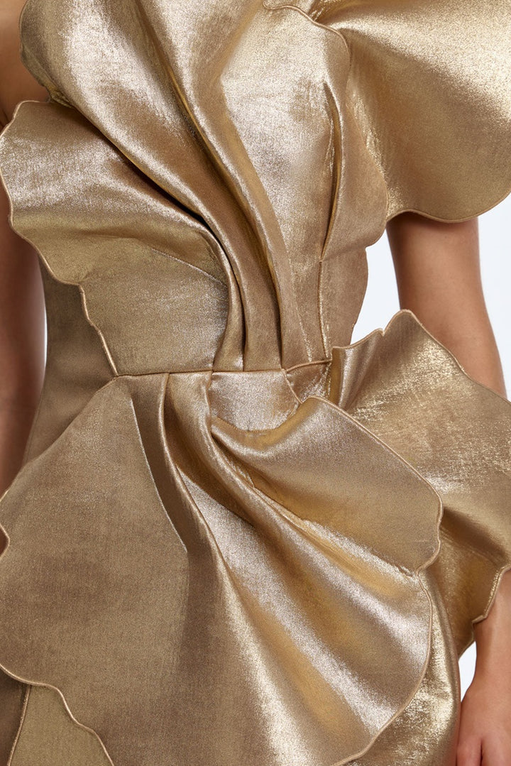 Oakenzale Mini Dress | Gold