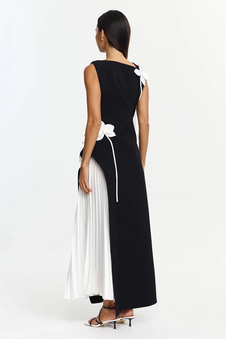 Limisi Maxi Dress | Black & Ivory