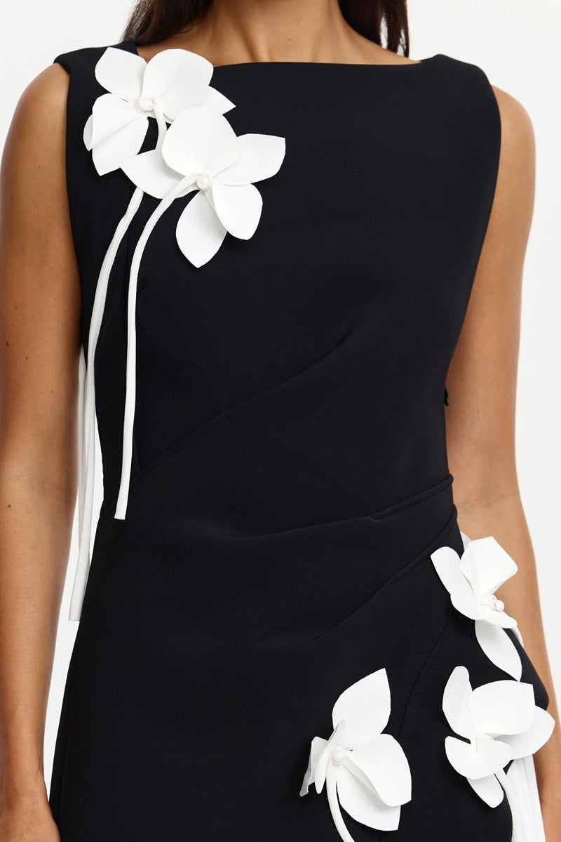 Limisi Maxi Dress | Black & Ivory