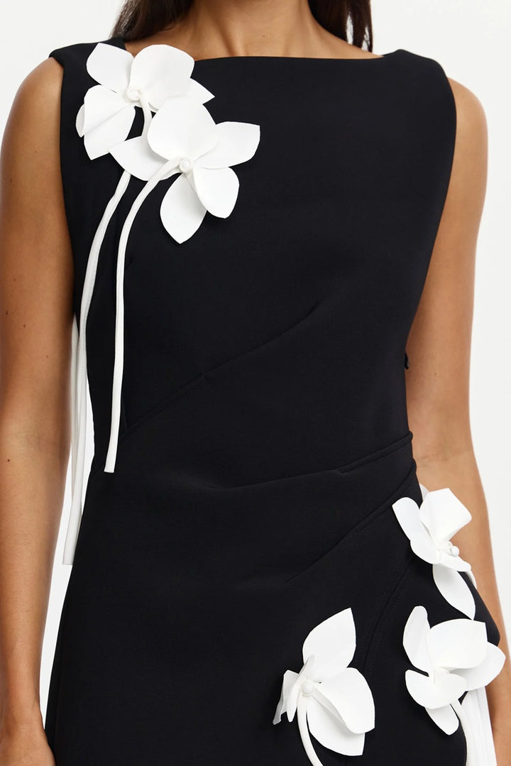 Limisi Maxi Dress | Black & Ivory