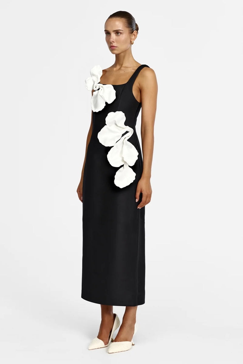 Radburn Maxi Dress | Black & Ivory